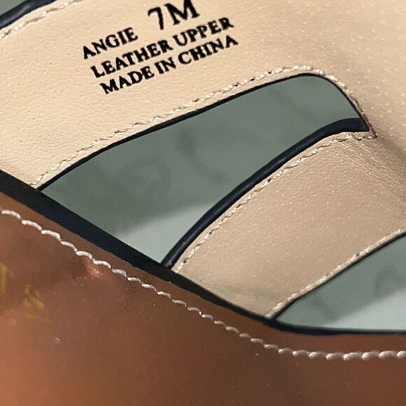 Sondra Roberts NY Navy Angie Espadrille Wedge Sandal Size 7M - Picture 8 of 9